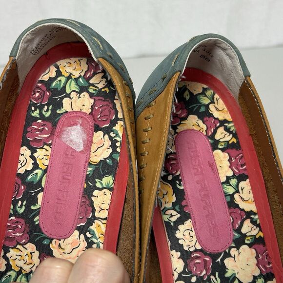 Hush Puppies Comfort Zone Leather Slip-On Loafers Women Shoes 8B Floral - Picture 8 of 8